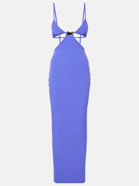Christopher Esber Dresses & Skirts - Christopher Esber Cut-Out Spaghetti Strap Maxi Dress in Grape
